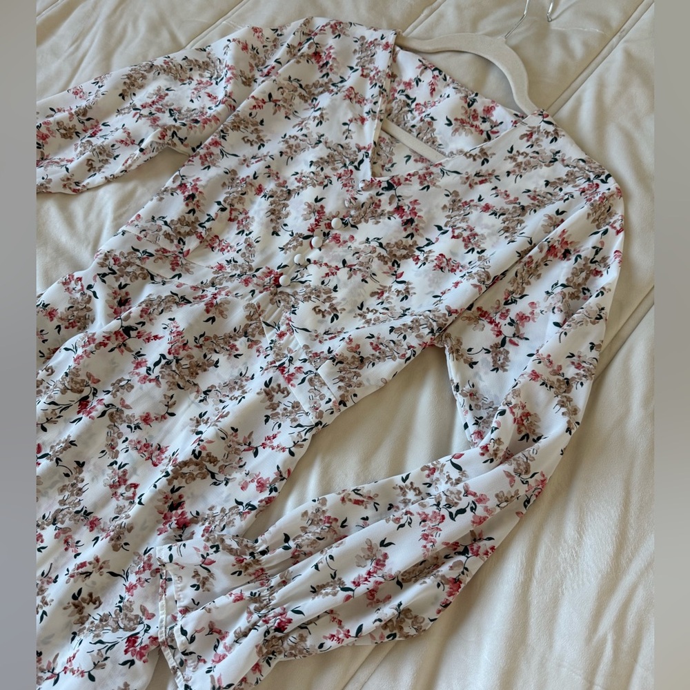 Floral Long Sleeve Dress